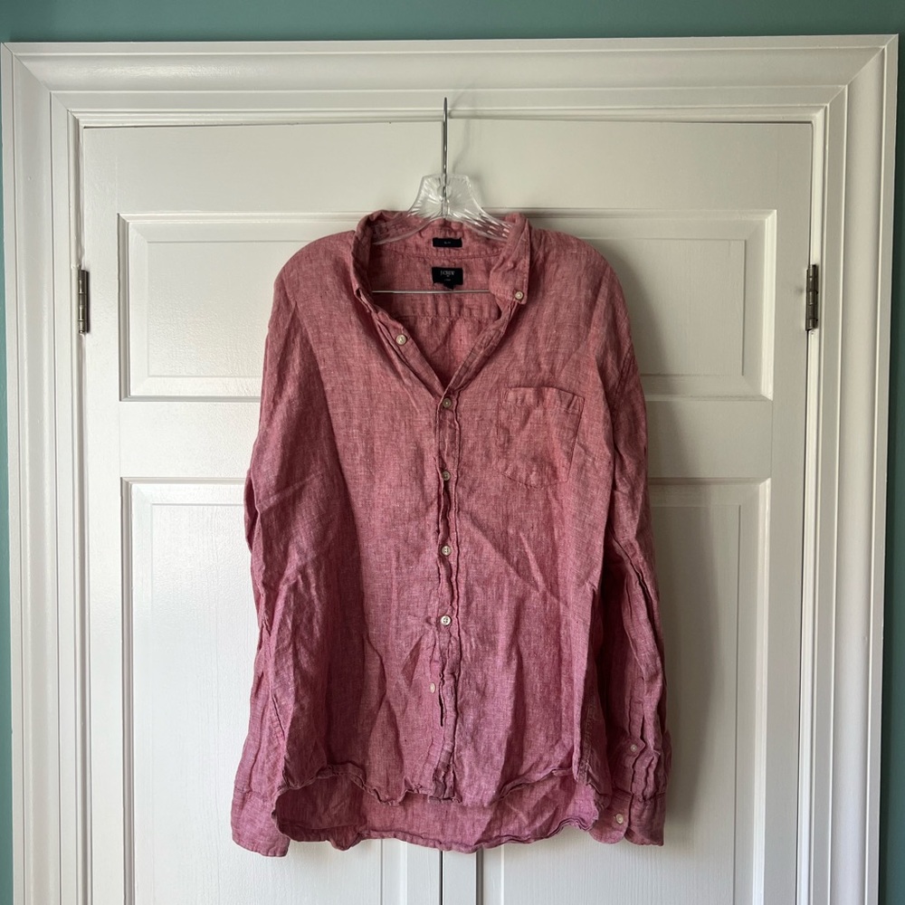 J. crew Linen Button Down